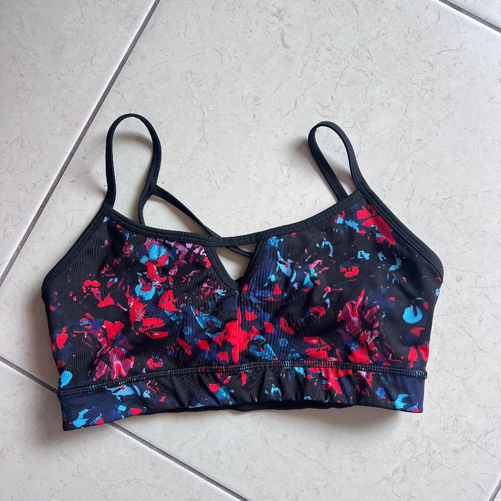 Z by Zella Sports Bra black, red and blue Size Small